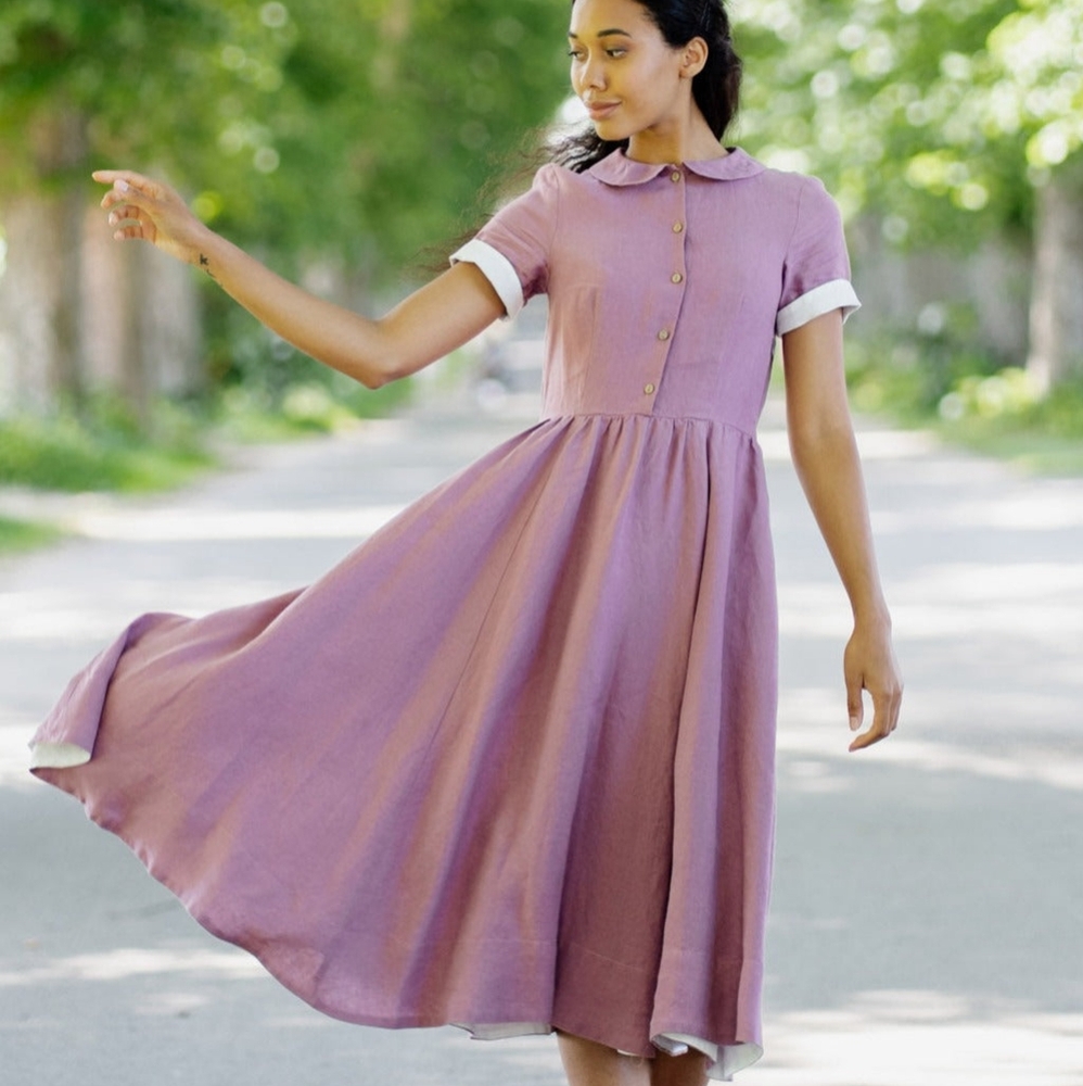 Son de Flor Classic Dress in Phlox Purple